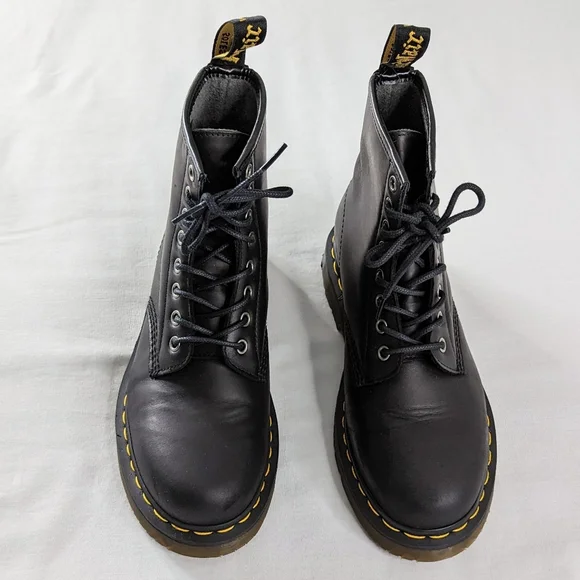 Dr. Martens 1460 Black Wintergrip Lace Up Boots - Picture 2 of 10